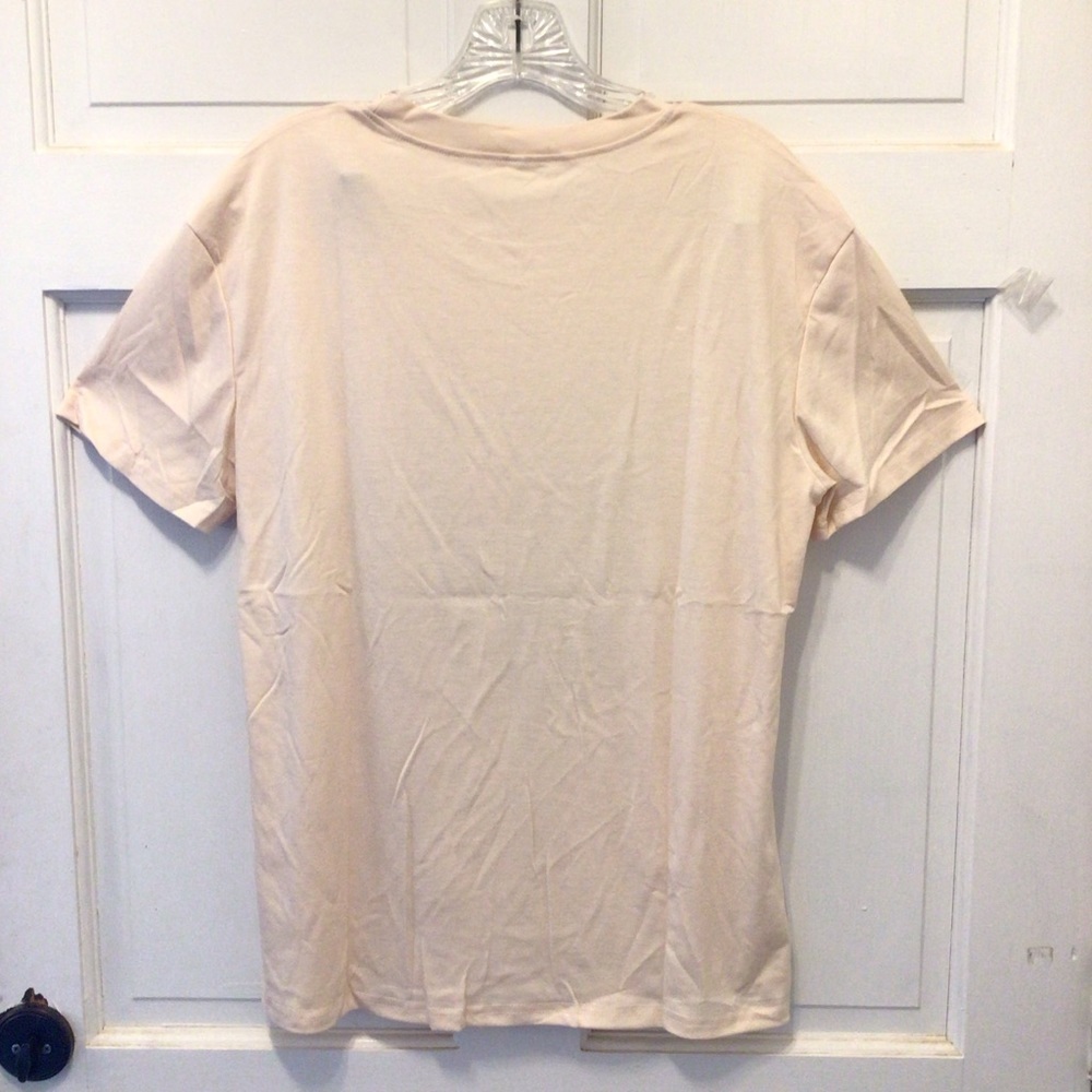 Womens Christmas Dance Like Frosty Love Like Jesus Cream Short Sleeve Tee - Picture 6 of 10